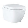 Grohe Euro Ceramic Závesné WC s doskou SoftClose, Rimless, Triple Vortex, alpská biela 39554000-GR
