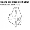 Maska SEBS pro dospělé k inhalátorům OMRON C801,C801KD,C28, C28P, C29, C30