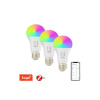 Smart LED žiarovka E27 11W RGB+CCT IMMAX NEO 07743C ZigBee Tuya sada 3ks