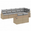 zahrada-XL Súprava záhradných pohoviek 8 pcs Beige, svetlo šedá Poly ratan 3354759