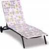 Polstr na plážové lehátko - potah na zip - 55x195 cm - patchwork lila - Bellatex