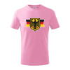 Nemecká orlica a vlajka - Tričko detské bavlnené - 104-110cm / 3-4 roky ( Ružová )