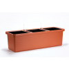 Plastia Truhlík samozavlažovací Berberis TRIO s knôty terakotový - 120x39x35cm