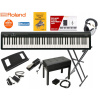 Digitálne piána Roland FP-10 BK (Digitálne piano Roland FP-10 BK + BENCH, príslušenstvo KOMPLETNÁ NÁUČNÁ SADA)