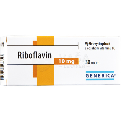 GENERICA Riboflavin 10 mg 30 tabliet