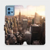 Flipové pouzdro Mobiwear - Motorola Moto G72 - M138P New York (Knížkové flip pouzdro, obal, kryt na mobil Motorola Moto G72 - M138P New York, materiál Umělá kůže + TPU - ochrana 360°, stojánek, siliko