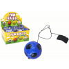 Lean Toys Futbalová lopta na gumičke – modrá 6cm