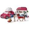 Schleich 42535 Dobrodružné auto s přívěsem a koněm