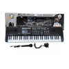 mamido Detský keyboard s FM rádiom, mikrofónom a výukovým režimom čierny