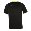 Mizuno Core Short Sleeve Tee XXL, čierna / žltá
