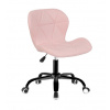 Otočné kreslo z eko kože California ružové