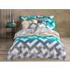 Brotex Povlečení bavlna 140x200, 70x90cm Siesta green (Zapínání: zipový uzávěr)