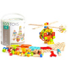 Sada drevených stavebných kociek od Ecotoys