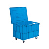 Euro prepravka s vekom na kolieskach 480x690x555 mm modrá HP-6943-MKT-2M