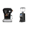 Ascaso Dream PID, Dark Black + Eureka Atom Specialty 65, black