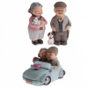 Záhradná figúrka - 2x Miniatúrne pary -sochy (2x Miniatúrne pary -sochy)