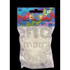 Rainbow Loom detské gumičky metalízové 21119 biele