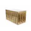 FÓLIOVÝ SKIRTING SO STRAPCAMI ZLATÝ 300 X 80 CM NA STÔL OPONA PÁRTY