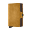 Dvojité puzdro na platobné karty SECRID Twinwallet Vintage Ochre horčicová
