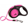 Vodítko Flexi New Neon S páska 5 m (do 15 kg) ružová