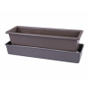 LEBIŠ Truhlík samozavlažovací s knoty plastový terakota - 51x15x17cm