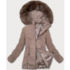 Dámska zimná bunda s kapucňou (B8300-48) béžová - S'west 48