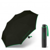 Dáždniky - Manuálny dáždnik, skladanie, s čiernym obalom Benetton (Dáždnik Benetton Super Mini Windproof Black)