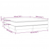 vidaXL Posteľný rám boxspring s matracom krémový 180x200 cm látka - Krémová - 117495-64191