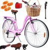 Mestsky bicykel - Dámske mestské bicykle 28 Dámske vybavenie 6 Shimano Basket (Dámske mestské bicykle 28 Dámske vybavenie 6 Shimano Basket)