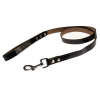 COBBYS PET Vodidlo z pravej kože čierne, s hľbkovou zúbkovou tlačou po okrajoch 20mm/120cm (COBBYS PET Vodidlo z pravej kože čierne, s hľbkovou zúbkovou tlačou po okrajoch 20mm/120cm)