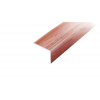 AP2 schodová lišta samolepiaca ACARA, hliník + dyha lakovaná jatoba, 10x25 mm, 2,7 m