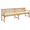 Záhradný stôl, stolík - Záhradná lavica s krémovým vankúšom, 240 cm, Lite DR (Záhradná lavica s krémovým vankúšom, 240 cm, Lite DR)