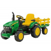 Popron.cz Peg-Pérego John Deere Ground Force traktor s vlečkou 12V zelená..