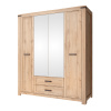 Skriňa 4D2S so zrkadlom MORATIZ dub wotan