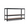 Policový regál Trestles RH 900x1400x500, nosnosť 900 kg, 3 police Farba: čierna