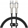 Baseus datový kabel Cafule USB-C na Lightning 0,25m PD 20W černý CATLJK-01