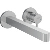 HANSGROHE Finoris 2-otvorová páková umývadlová batéria pod omietku, pre nástennú montáž, s rozetami, výtok 228 mm, chróm, 76050000