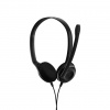 Sennheiser PC 5 CHAT Slúchadlá s mikrofónom Kábel Pres hlavu Kancelária / call centrum Čierna (Sennheiser 508328)