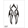 Airbrush tetovacia šablóna pre jednorazové použitie V037