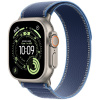Apple Watch Ultra 3 (2025) 49mm Prírodný titán s modrým/jasne modrým trailovým ťahom S/M MEWR4QC/A