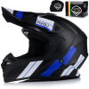 MOTOCYKLOVÁ PRILBA | VITO TIVOLI BLACK/BLUE | OFF-ROAD ENDURO CROSS QUAD ATV