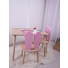 Kid's Table Set Bunny Two Chair Set - Pink, Brown