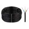 Kábel H03VV-F OMY 3x0,75 czarny okrúhly, mäkký ELEKTROKABEL 1 m