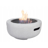 Field & Flame Dahlia Wood Burning BBQ Fire Pit in Concrete Grey