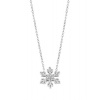 Beneto Hravý stříbrný náhrdelník Sněhová vločka AGS1334/47
