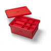 LEGO úložný box s organizérem - červený