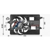 AVA Clever Choice Ventilátor chladenia motora FD7555