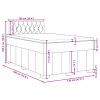 vidaXL Boxspring posteľ s matracom modrá 120x190 cm látka - Modrá - 210314-93207