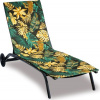 Polstr na plážové lehátko - potah na zip - 55x195 cm - monstera zelená - Bellatex