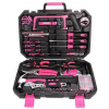 Sada náradia SIXTOL SX3027 HOME PINK 128 128ks